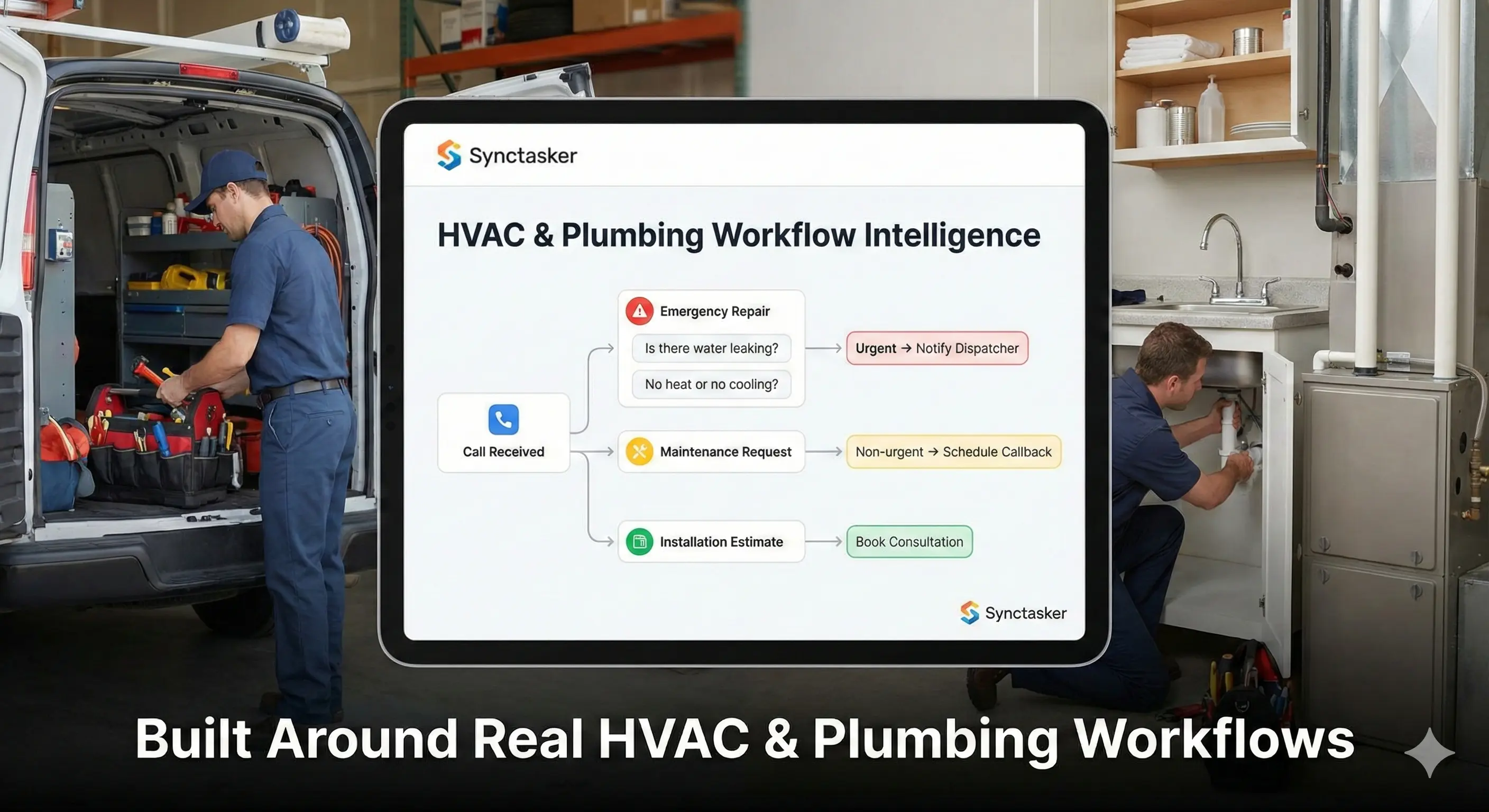 Answering service built for HVAC and plumbing call flows