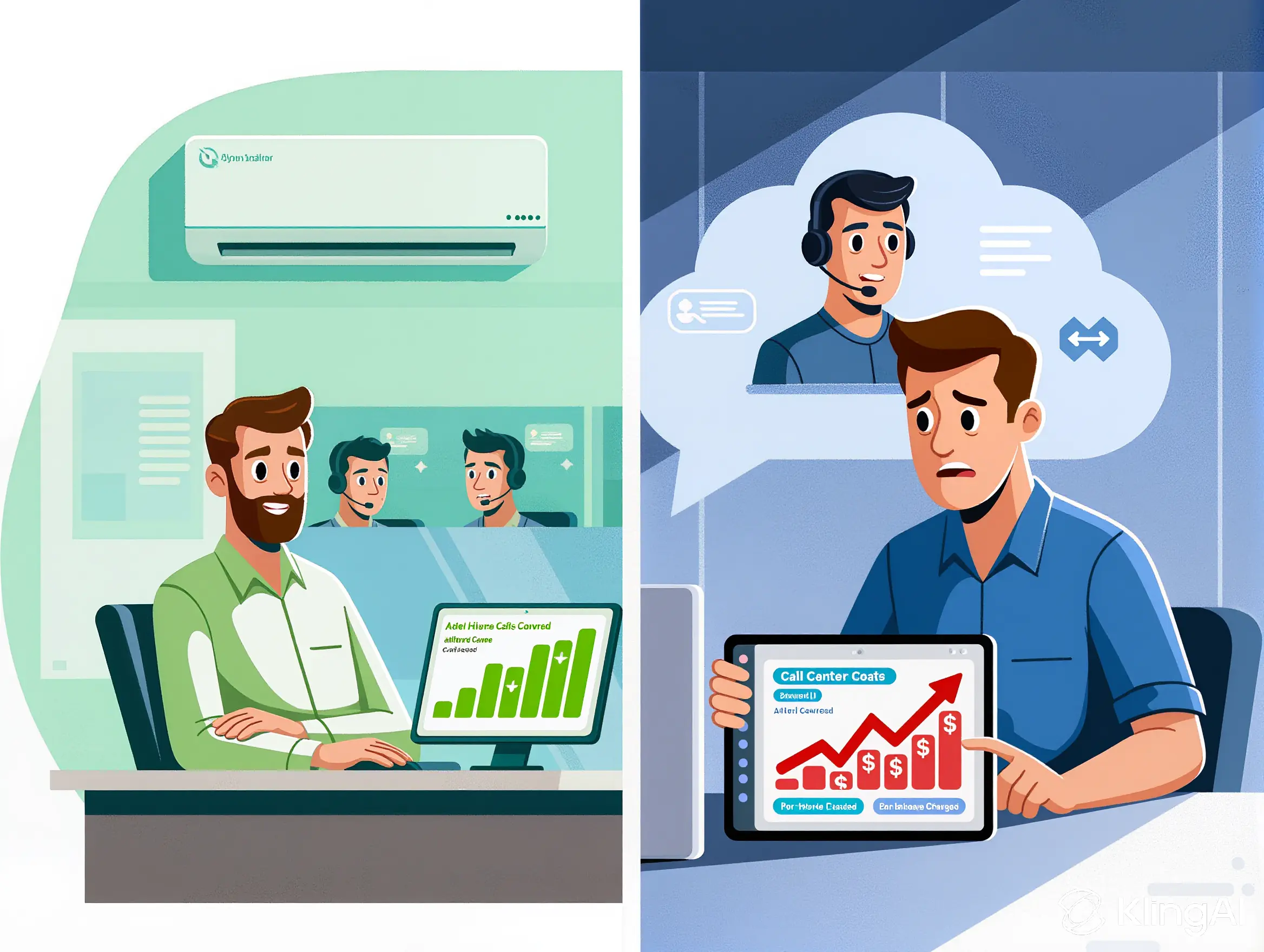 Cost-effective virtual receptionist and call answering